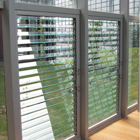 Aluminum alloy glass shutter window 
